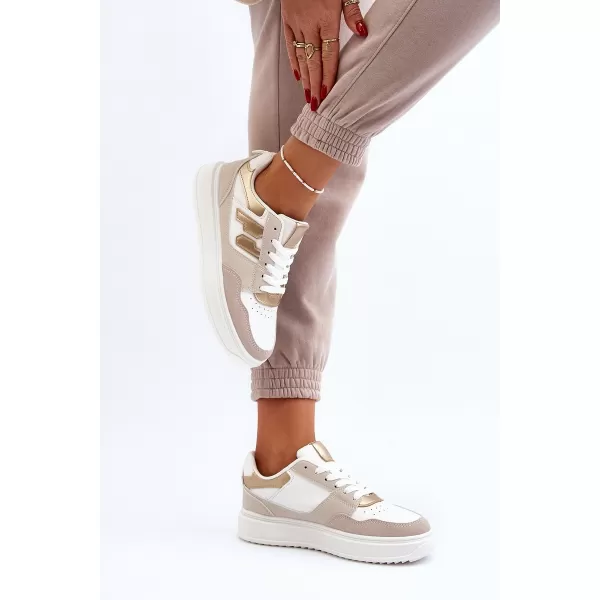  Adidași de damă BOTO REGINES 30370 ALB/AURIU 