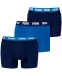 Boxeri pentru bărbați PUMA MEN EVERYDAY BOXER 3P 938327-04 COMBINAȚIE ALBASTRĂ
