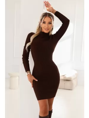 Rochie NUMOCO 652-2 CIOCOLATĂ