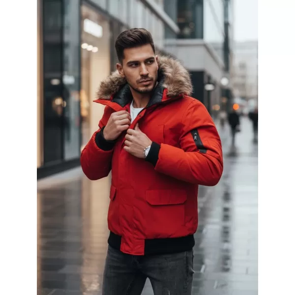  Jachetă pentru bărbați DSTREET TX2875 ROŞU 