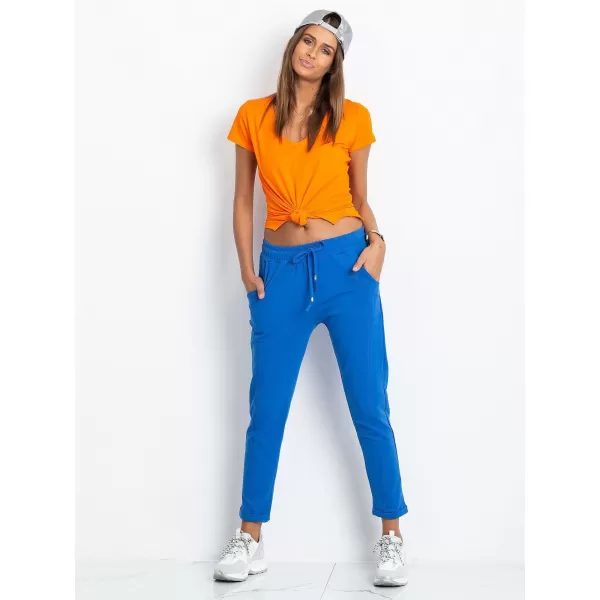  Pantaloni de trening pentru femei BASIC FEEL GOOD RV-DR-3589.10X ALBASTRU ÎNCHIS 