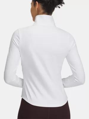 Tricou de damă UNDER ARMOUR MOTION 1/2 ZIP EMEA 6001618-100 ALB