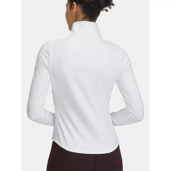  Tricou de damă UNDER ARMOUR MOTION 1/2 ZIP EMEA 6001618-100 ALB 