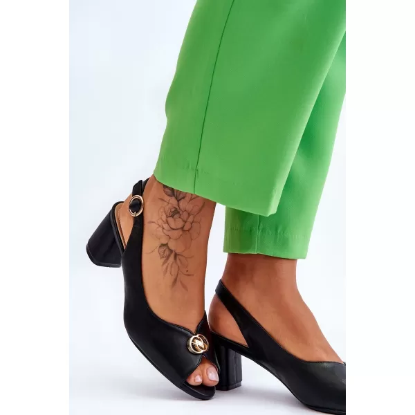  Sandale de dama EVENTO HETTE NEGRU 