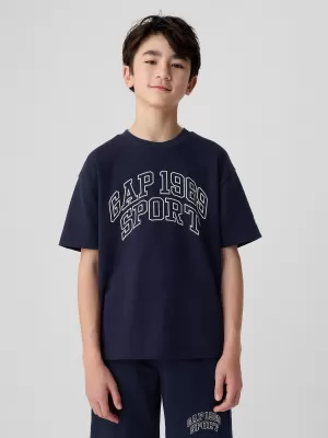 Tricou pentru copii GAP LOGO CREW TOP 432540-02 UNIFORMA MARINEI