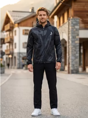 Jachetă softshell premium pentru bărbați ALTISPORT VOJ/ALM072JACK01 NEGRU
