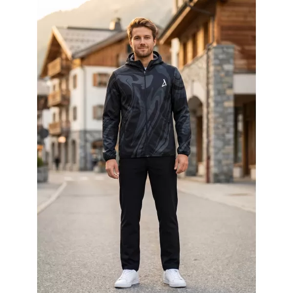  Jachetă softshell premium pentru bărbați ALTISPORT VOJ/ALM072JACK01 NEGRU 