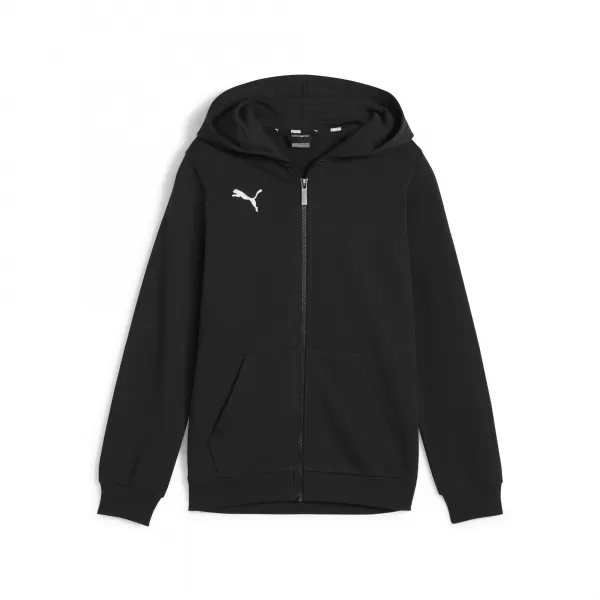  Hanorac pentru copii PUMA TEAMGOAL CASUALS HOODED JKT 658596_03 PUMA NEGRU/PUMA ALB 