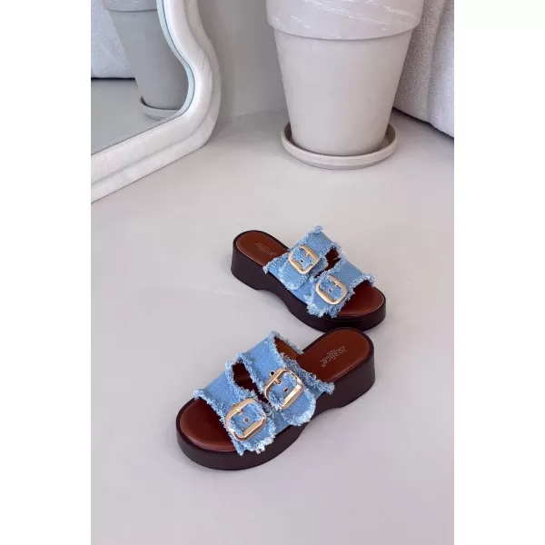  Papuci de damă BOTO RENELISSE 41325 ALBASTRU DESCHIS 