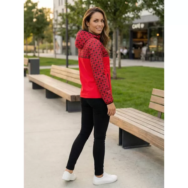  Jachetă softshell premium pentru femei ALTISPORT VOJ/ALW048JACK01 ROŞU 