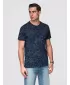 Tricou pentru bărbați OMBRE OM-TSFP-0262 ALBASTRU MARIN