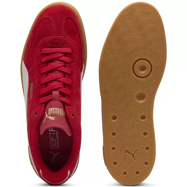  Cizme PUMA CLUB II ERA SUEDE 400717-08 FORATRED/P.WHITE/ FORATRED/P.WHITE/PUMA GOLD 