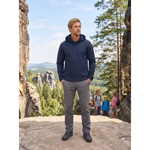  Jachetă softshell pentru bărbați ALTISPORT NoPrint NP/ALM845 ALBASTRU MARIN 