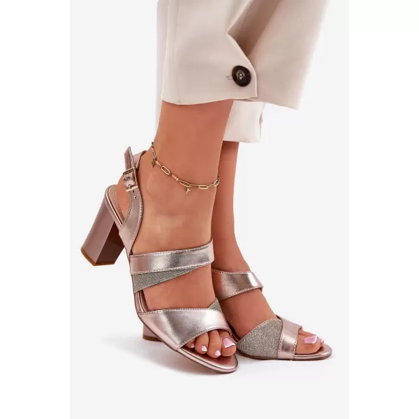  Sandale de dama SERGIO LEONE SK866 PLATINĂ 