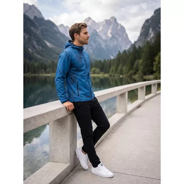  Jachetă softshell premium pentru bărbați ALTISPORT VOJ/ALM079JACK01 ALBASTRU 