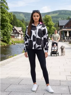 Geaca de dama ALTISPORT HELSIE NEGRU/ALB