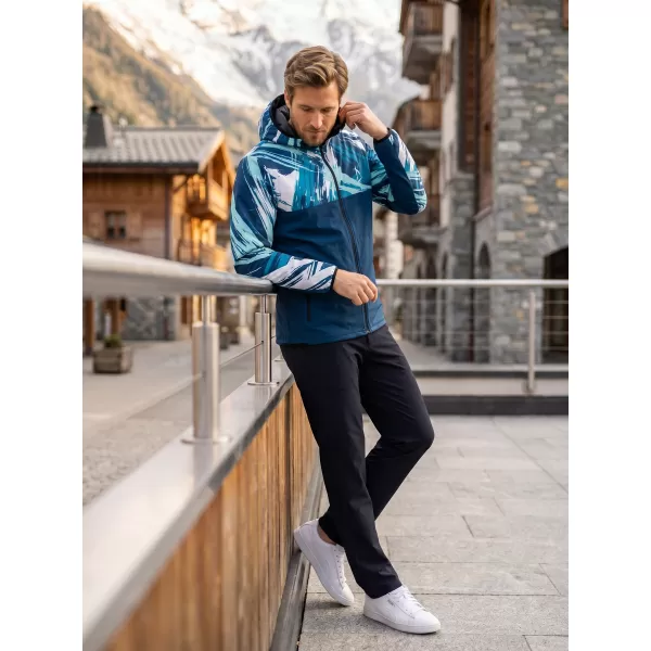  Jachetă softshell premium pentru bărbați ALTISPORT VOJ/ALM039JACK01 ALBASTRU MARIN 