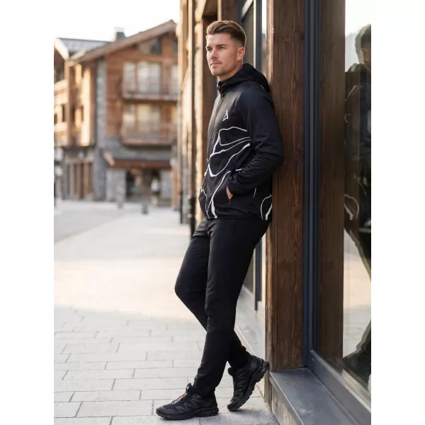  Jachetă softshell premium pentru bărbați ALTISPORT VOJ/ALM073JACK01 NEGRU 