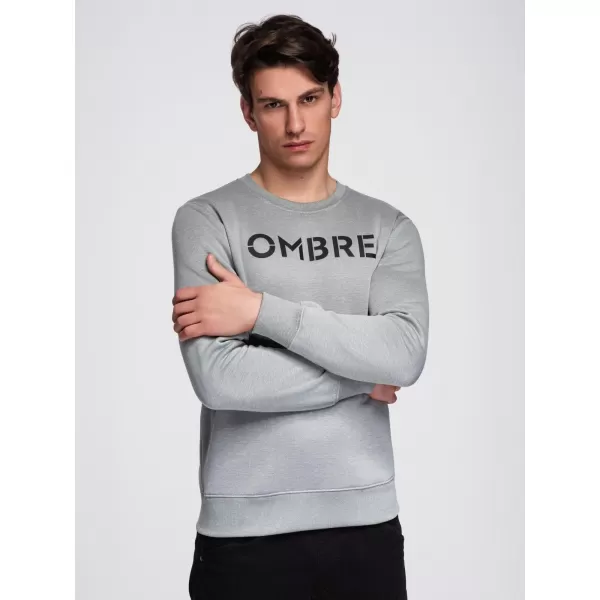  Hanorac pentru bărbați OMBRE B1711 MELANGE GRI 