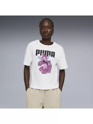 Tricou de damă PUMA GRAPHICS RELAXED TEE BETTER 691908_02 PUMA ALB