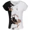 Tricou pentru femei ALTISPORT HONESTA ALB/NEGRU