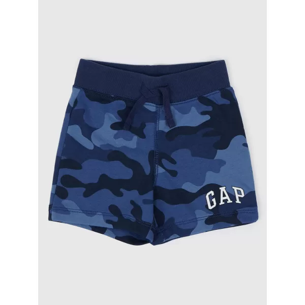  Pantaloni scurți pentru copii GAP LOGO SWEATSHORTS 840846-00 CAMO ALBASTRU 