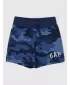 Pantaloni scurți pentru copii GAP LOGO SWEATSHORTS 840846-00 CAMO ALBASTRU