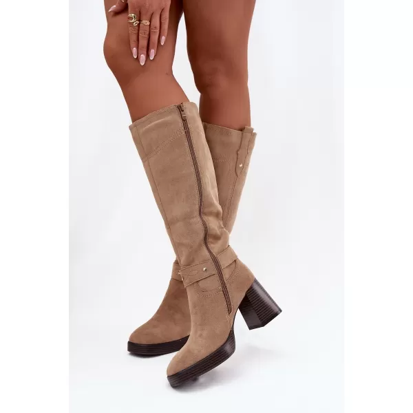  Cizme de dama BOTO ALESSARA 40612 KAKI 