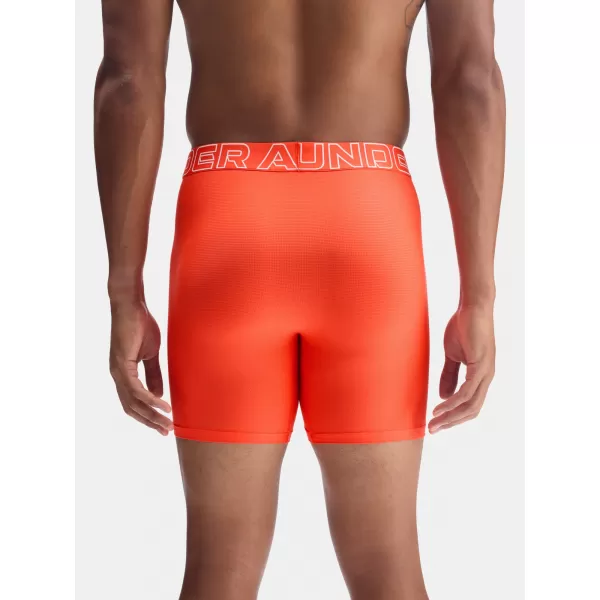  Boxeri pentru bărbați UNDER ARMOUR UA PERFORMANCE TECH MESH - SOLID 6IN - 1383884-690 ROŞU 