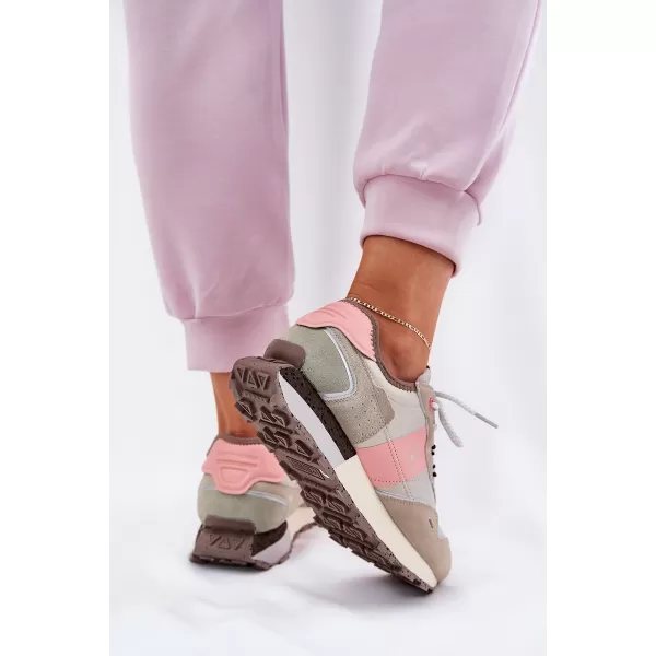  Adidași de damă BIG STAR RR274243 ROZ/GRI Pantofi Big Star 