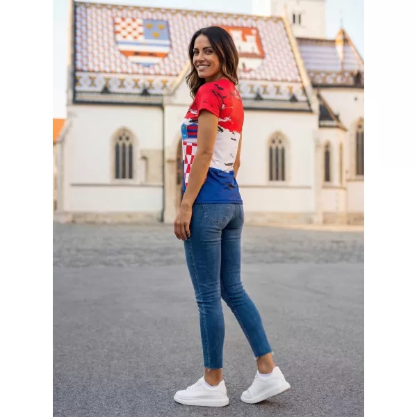  Tricou premium pentru femei ALTISPORT VOJ/ALW036HR/TR01 CROAŢIA 