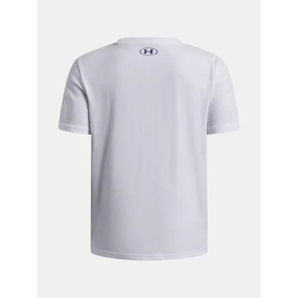  Tricou băieți UNDER ARMOUR B LOGO BLUR SS 6009280-100 ALB 
