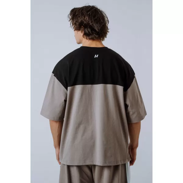  Tricou supradimensionat POWER 898 LIGHT BROWN ASH Nebbia 