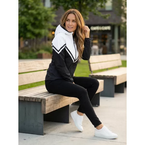 Jachetă softshell premium pentru femei ALTISPORT VOJ/ALW101JACK01 ALB-NEGRU 