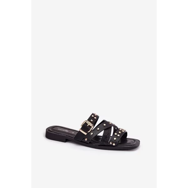  Papuci de damă BOTO MANITTE 37865 NEGRU 