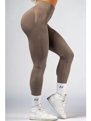 Jambiere push-up cu talie înaltă POWER 888 LIGHT BROWN ASH Nebbia