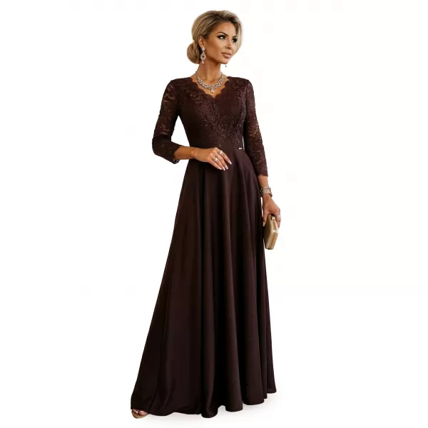  Rochie NUMOCO 309-14 CIOCOLATĂ 