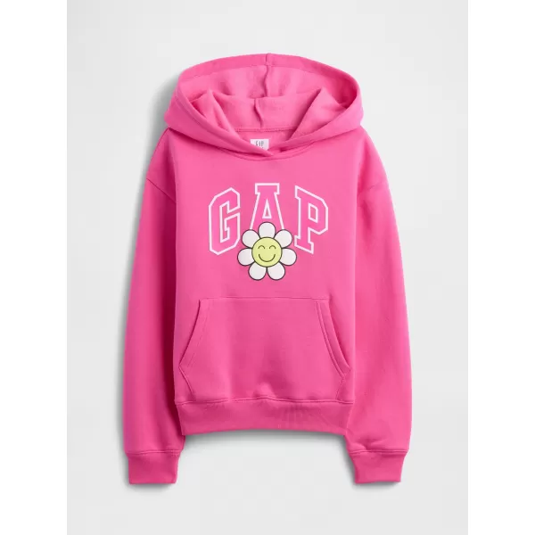  Hanorac pentru copii GAP LOGO PULLOVER HOODIE 797762-03 ROZ FERICIT 