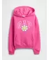 Hanorac pentru copii GAP LOGO PULLOVER HOODIE 797762-03 ROZ FERICIT