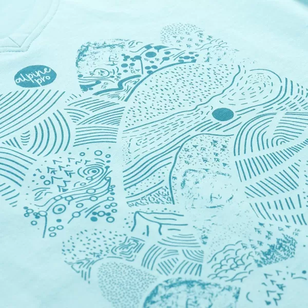  Tricou funcțional de damă ALPINE PRO GREMA 2 ALBASTRU 