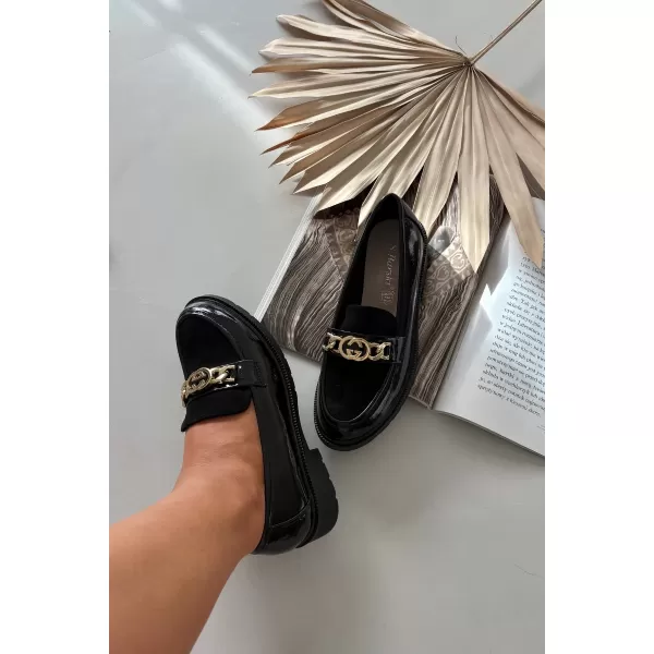  Mocasini de dama D&A HY52-540 NEGRU 
