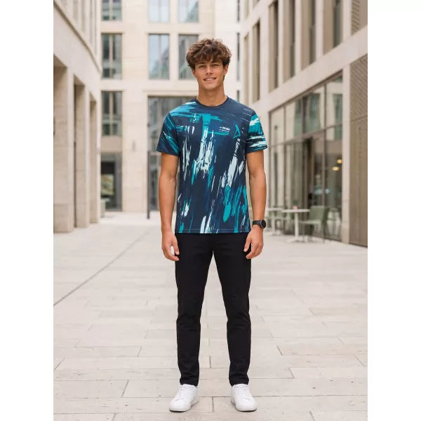  Tricou premium pentru bărbați ALTISPORT VOJ/ALM010TR01 ALBASTRU MARIN 