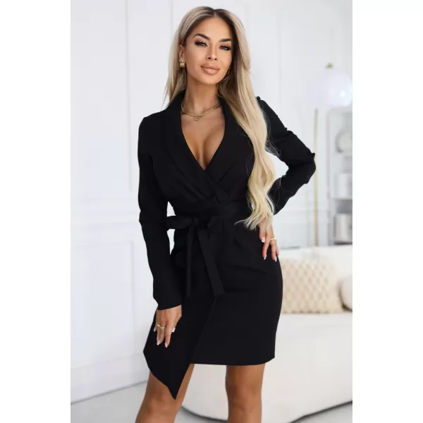  Rochie NUMOCO 670-1 NEGRU 