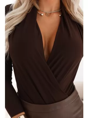 Rochie NUMOCO 375-10 CIOCOLATĂ