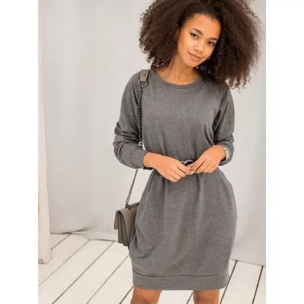  Rochie BASIC FEEL GOOD RV-TU-5184.93P GRI ÎNCHIS 