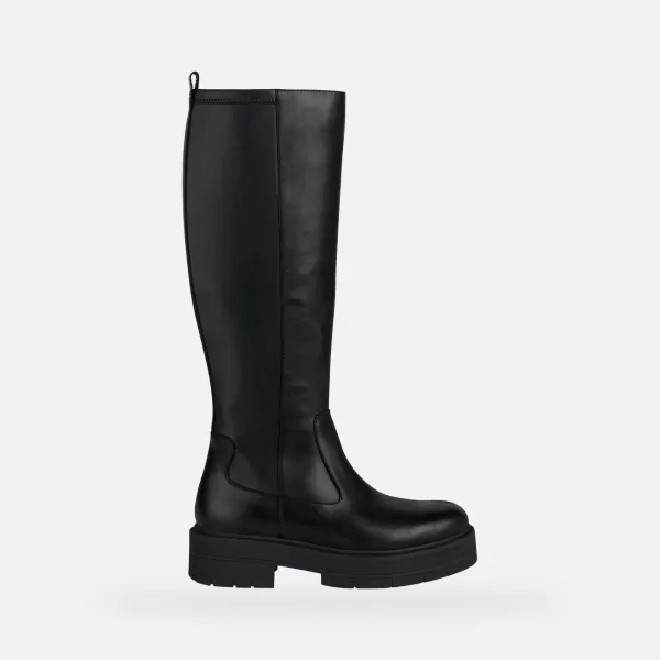 Cizme de dama GEOX SPHERICA EC7 G004247 NEGRU 