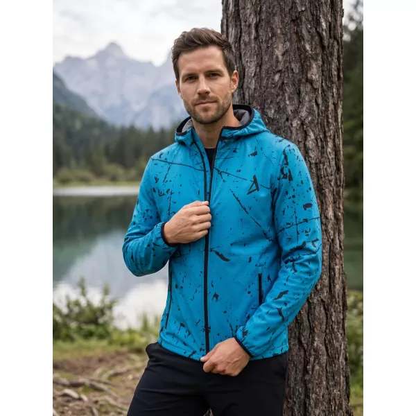  Jachetă softshell premium pentru bărbați ALTISPORT VOJ/ALM034JACK01 SMARALD 