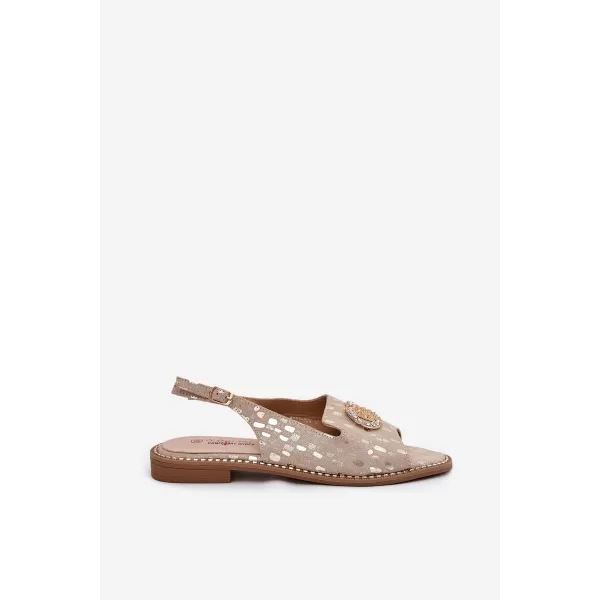  Sandale de dama S.BARSKI KV51-096 AUR DESCHIS 