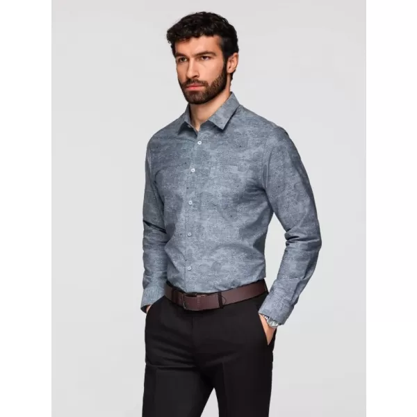  Cămașă pentru bărbați OMBRE K701 GRI 