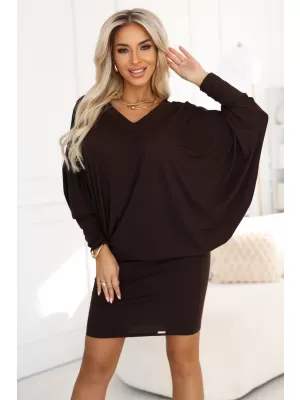 Rochie NUMOCO 402-9 CIOCOLATĂ
